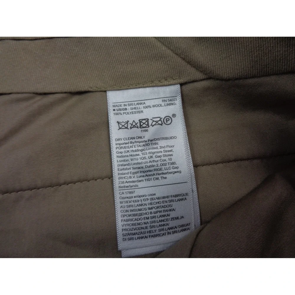 Banana Republic Pants Mens 34x30 Dark Gray Vitale Barberis Canonico Flannel 120s
